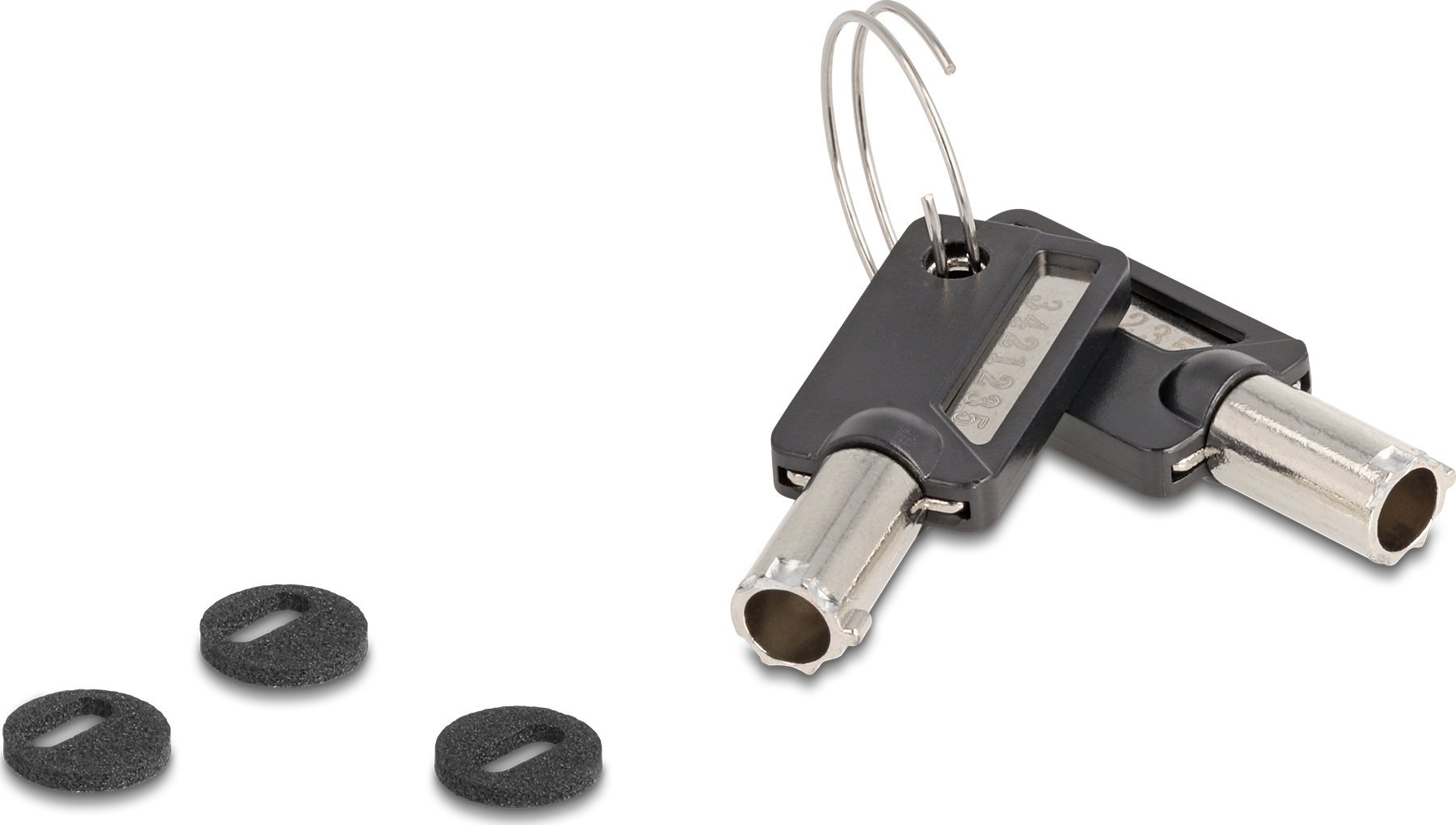 Kabllo sigurie Navilock 20935, 1.8 m, me çelës, argjend