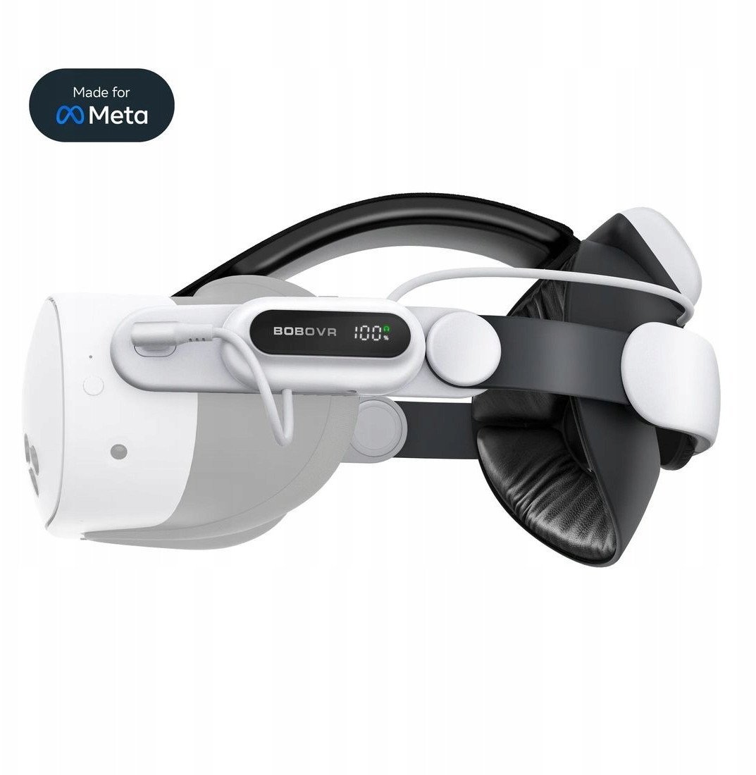 Rrip Elite me bateri BOBOVR E3 Pro, 10000mAh, karikim i shpejtë, i bardhë