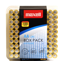 Bateri alkaline Maxell LR6 AA, paketim 100 copë