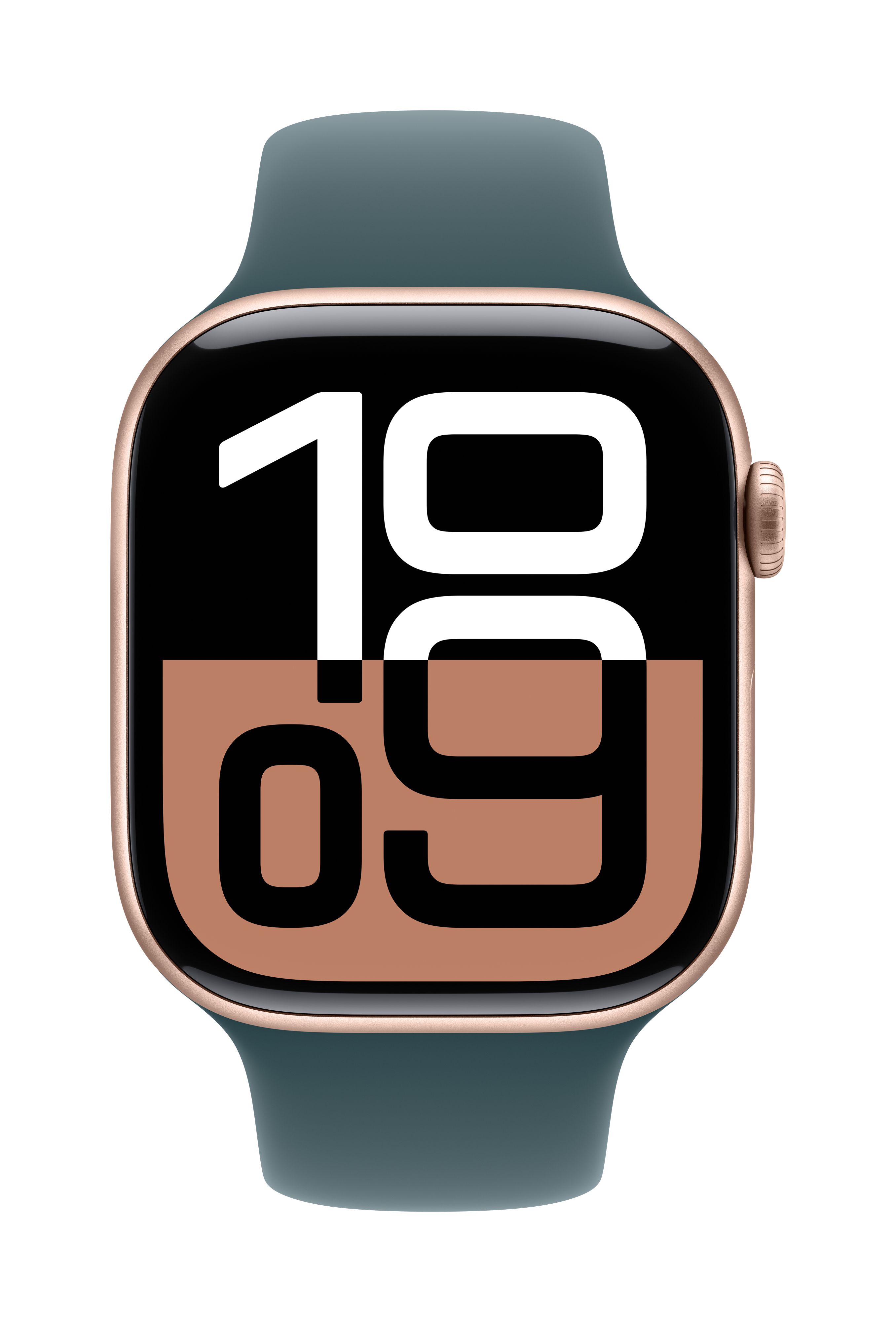 Apple Watch 46mm Sport Band, Lake Green Sport Band, S/M (Seasonal)