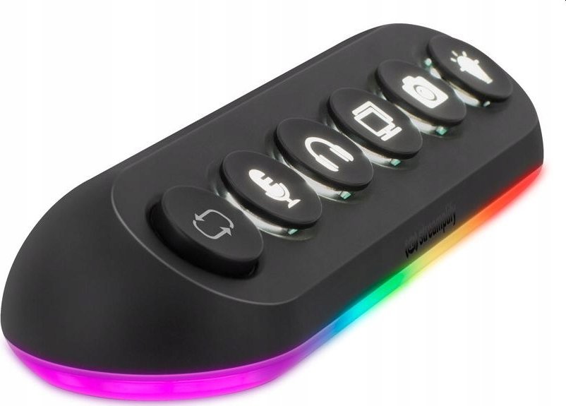 USB HUB Streamplify HUB DECK 5, 4x USB 3.0, RGB, i zi