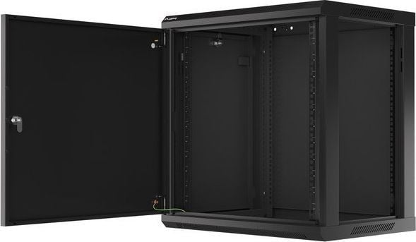 Ѕиден мрежен кабинет Lanberg WF01-6412-00B, 19", 12U, црн