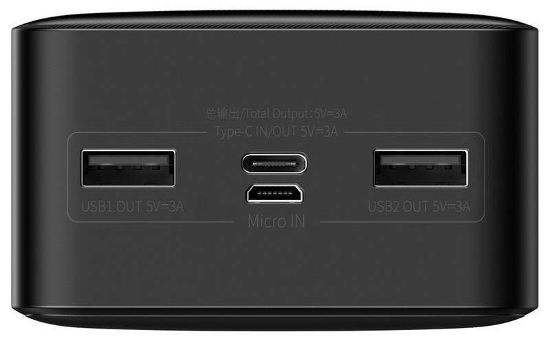 Power bank Baseus Bipow, 30000mAh, Type C PD dhe 2x Quick Charge 3.0, i zi