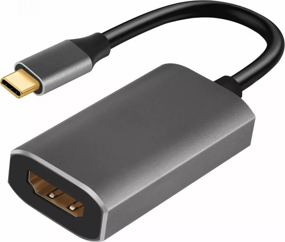 Adapter USB iBOX IACF4K, USB C në HDMI, 4K, gri