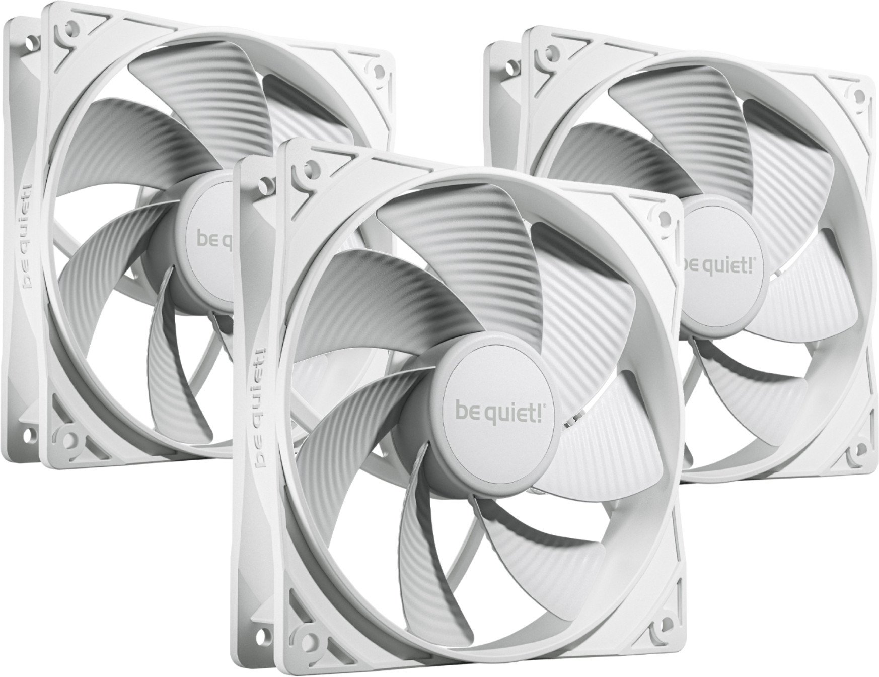 Ventilator PC Be Quiet Pure Wings 3 PWM Reverse, set 3x120mm, i bardhë
