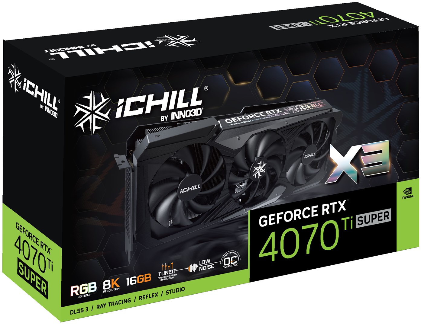 Kartë grafike Inno3D iChill NVIDIA GeForce RTX 4070 Ti, 16 GB GDDR6X