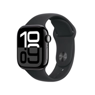 [OUTLET] Apple Watch Series 10 GPS, 42mm, Jet Black Aluminum Case with Black Sport Band, M/L