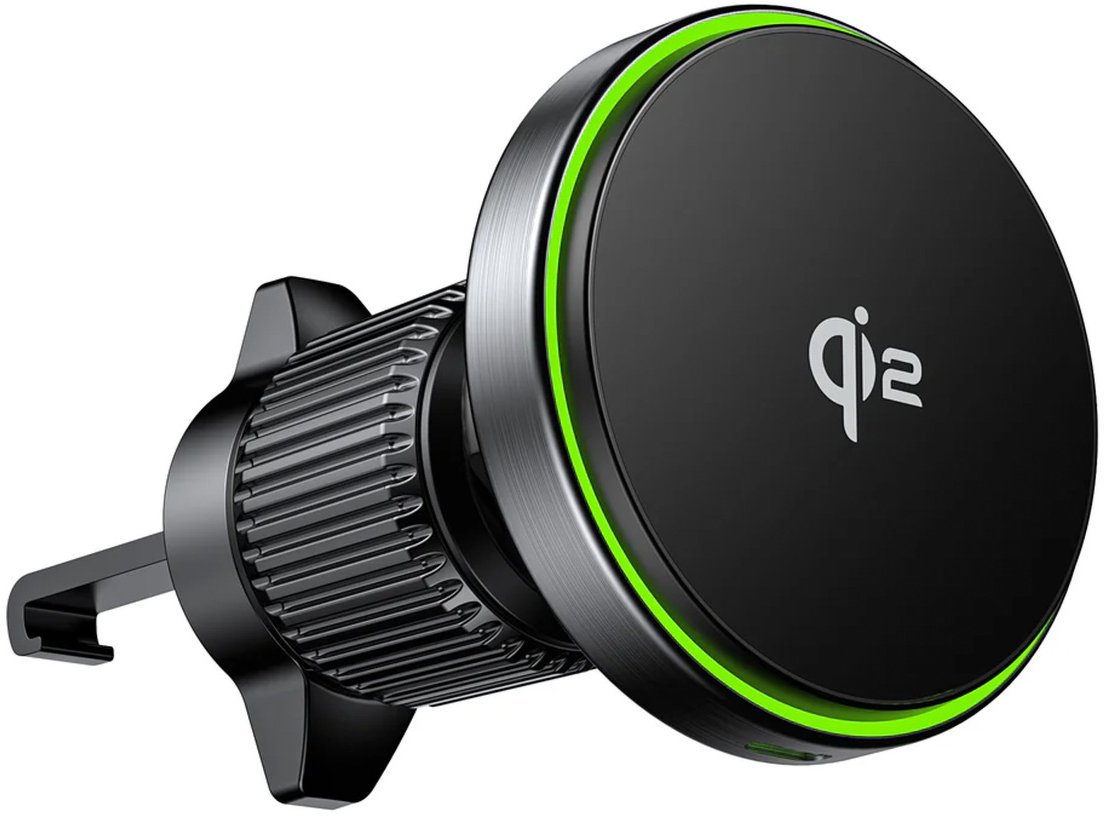 Karikues makinë Unitek MagSafe Holder 38W Qi2, wireless, me adapter, i zi