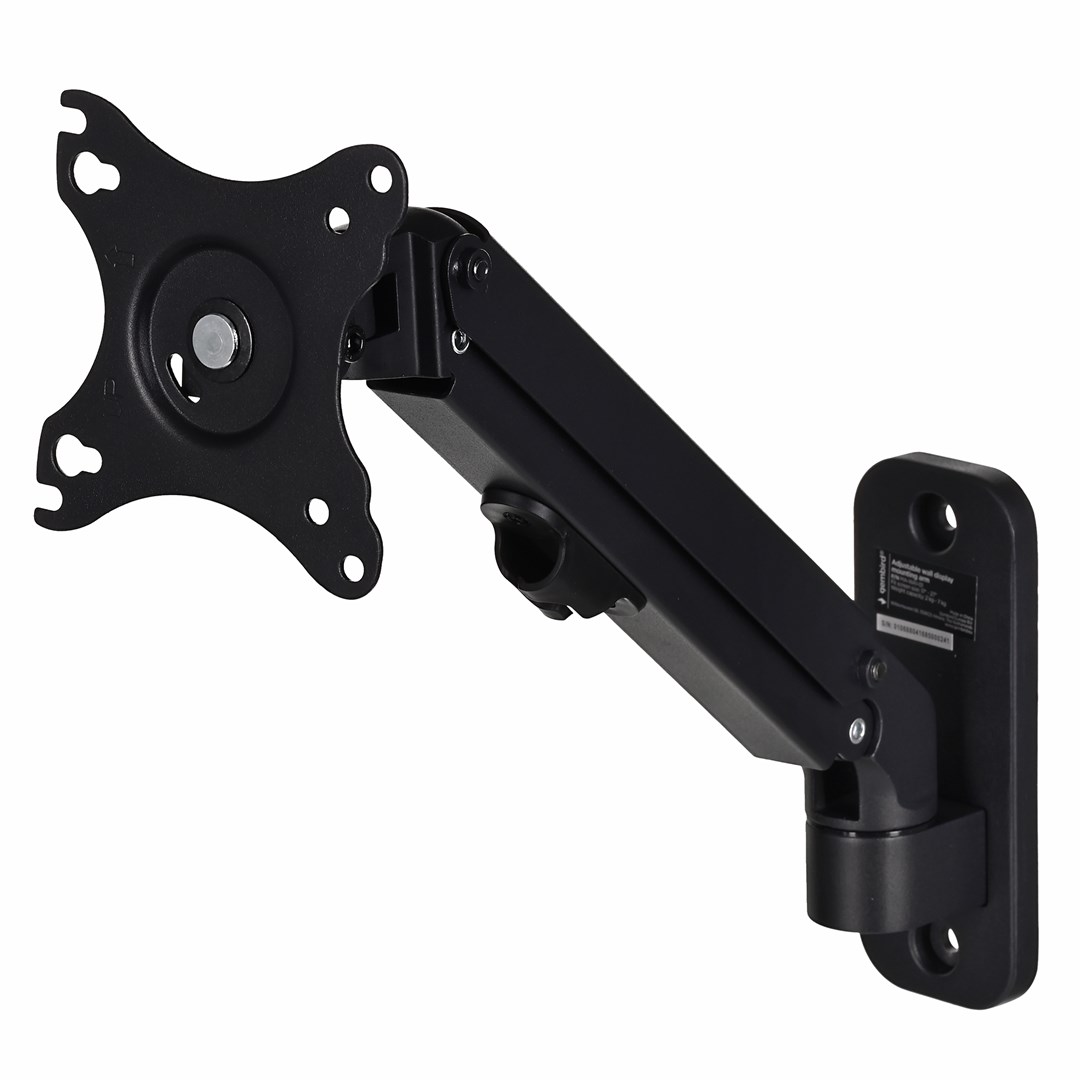 Mbajtëse muri për monitor Gembird MA-WA1-01, 17-27", 7kg, e zezë