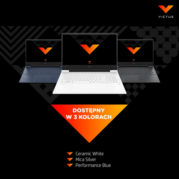 Laptop HP 16-e0304nw, 16.1", 16 GB RAM, 512 GB SSD, AMD Ryzen™ 5, NVIDIA GeForce RTX 3050, i zi