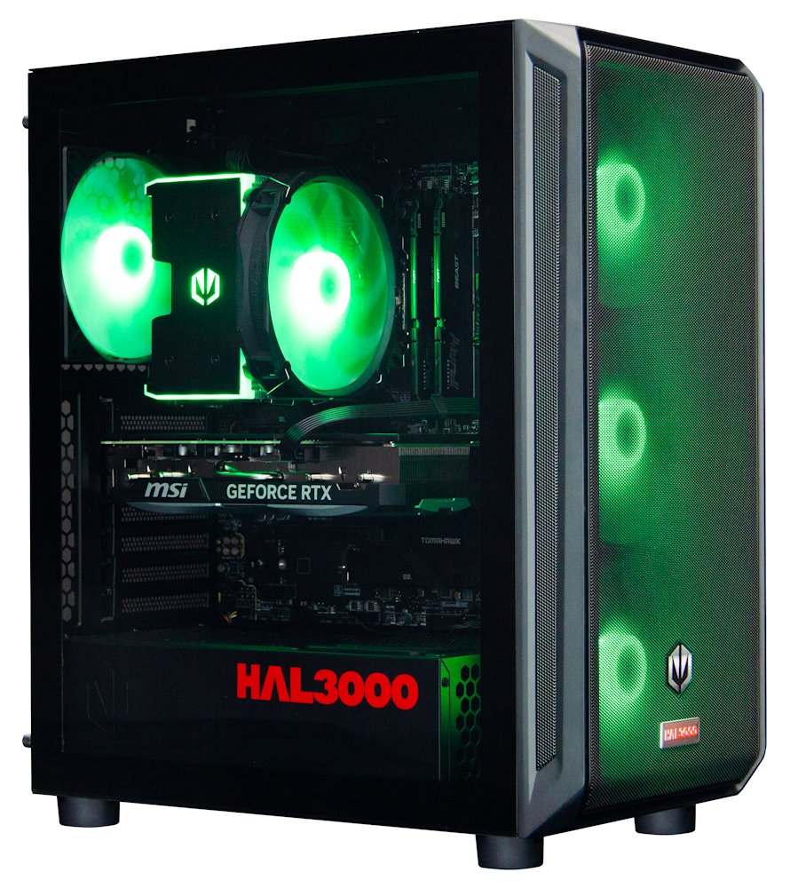 Kompjuter HAL3000 Alfa Gamer Ti Super, Ryzen 7 9700X, RTX 4070 Ti Super, 32GB RAM, 2TB SSD, i zi