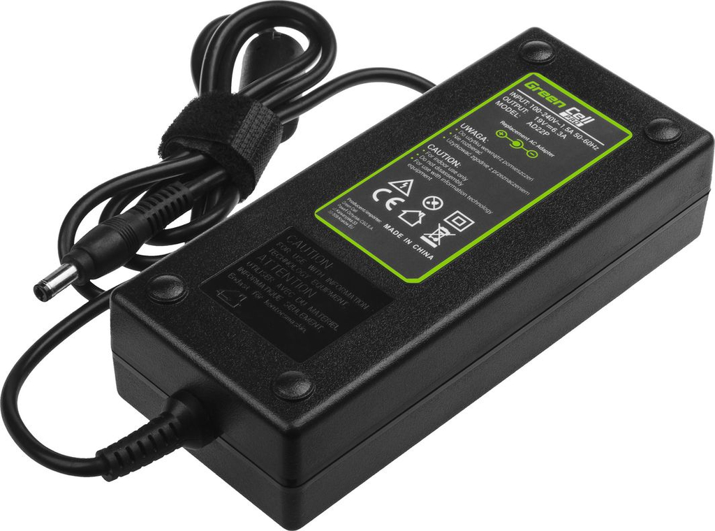 Adapter laptopi Green Cell Asus 19V | 6.3A | 120W | 5.5-2.5 mm