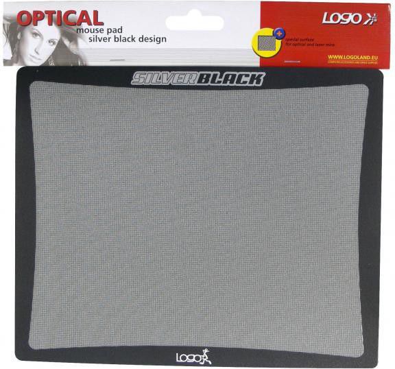 Mauspad Logo SilverBlack, i zi / i argjendtë