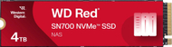 Disk SSD WD Red SN700, 4TB, M.2 2280 PCI-E x4 Gen3 NVMe Disk SSD WD Red SN700, 4TB, M.2 2280 PCI-E x4 Gen3 NVMe