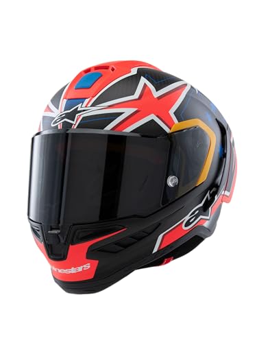 Helmeta moto Alpinestars Supertech R10 Miller LE, 2XL, karbon, e kuqe matte