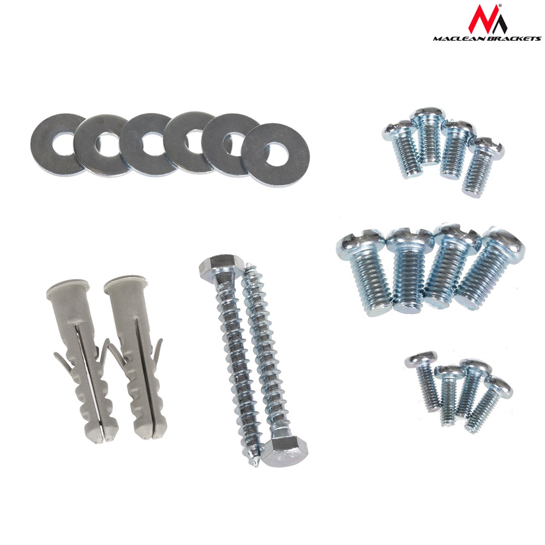 Mbajtëse muri për TV Maclean MC-742, 13-42", VESA 200x200, 30kg, e zezë