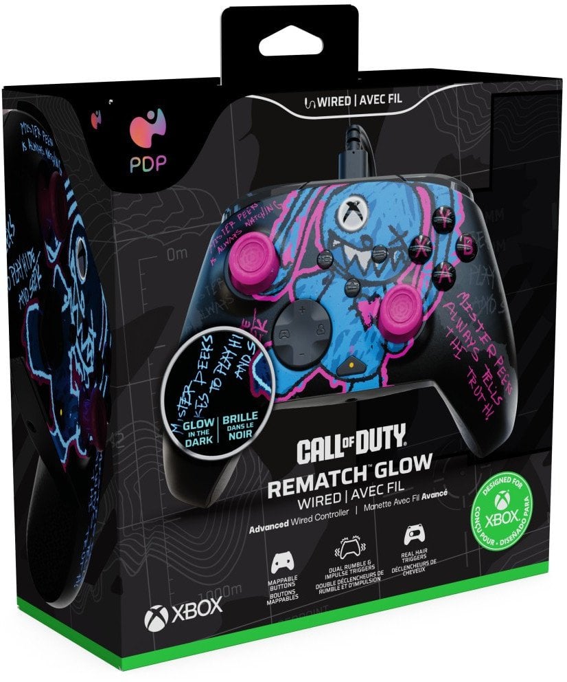 Kontrollor lojërash PDP Victrix, me kabllo, i zi