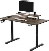 Tavolinë gaming Ultradesk Highlander, rregullim elektrik lartësie, 120 cm, kafe