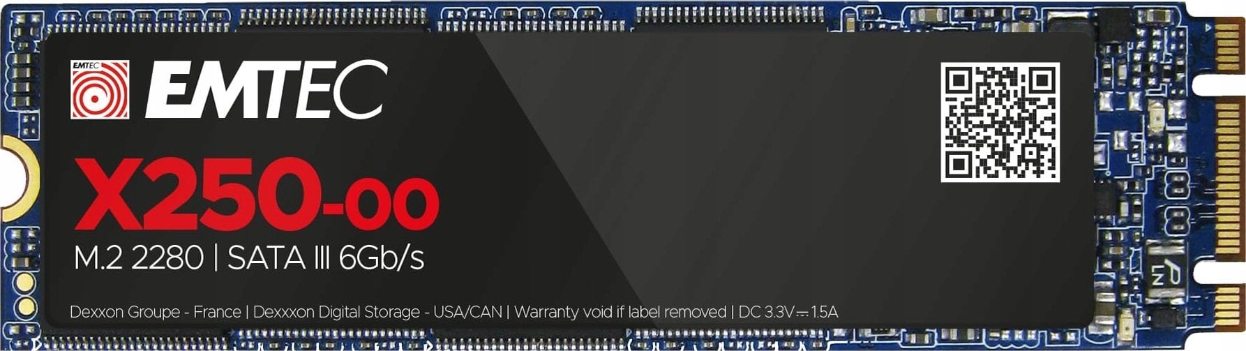 SSD M.2 Emtec X250, 2TB, Serial ATA III, 3D NAND