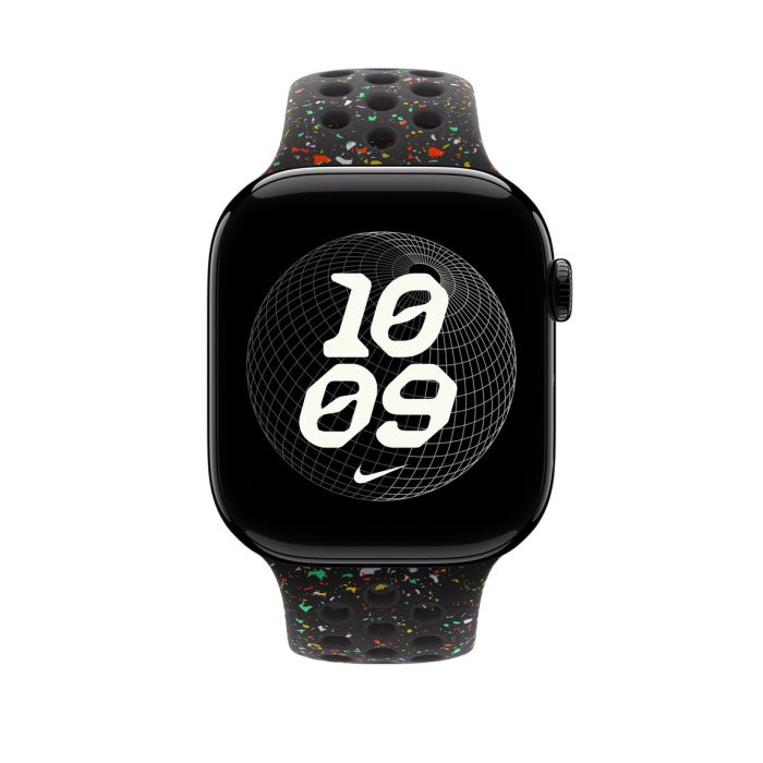 Apple Watch 46mm Band, Midnight Black Nike Sport Band, S/M
