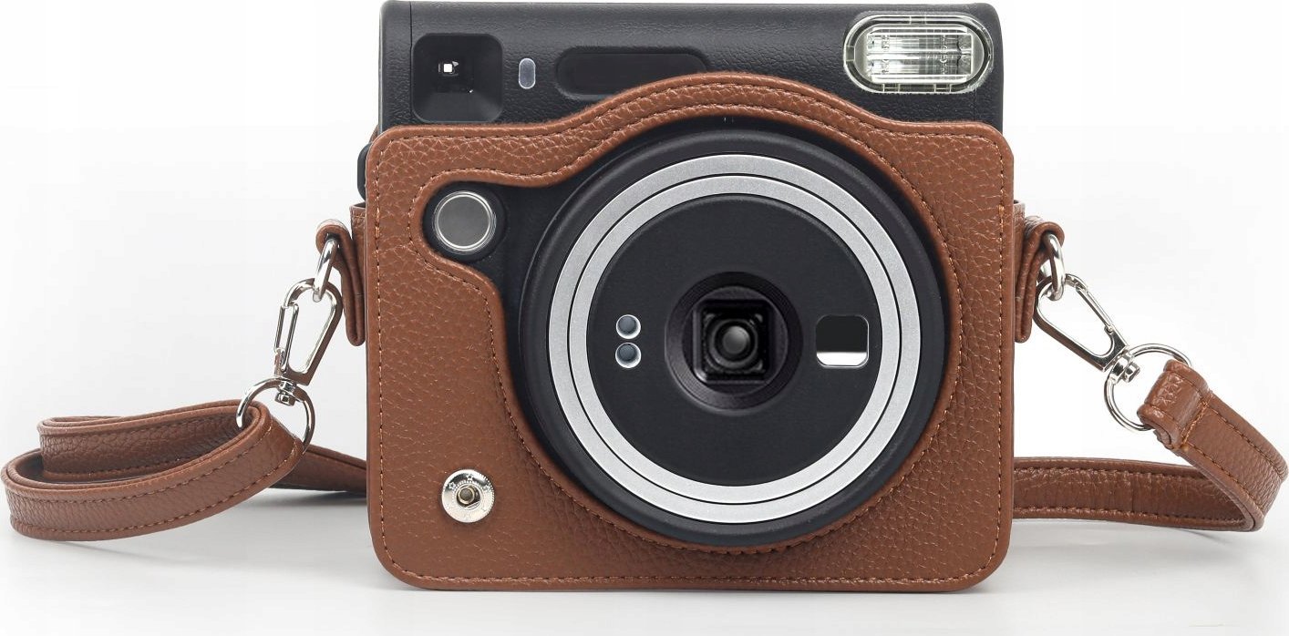 Çantë mbrojtëse Loveinstant për Fujifilm Instax Square SQ40, lëkurë ekologjike, kafe