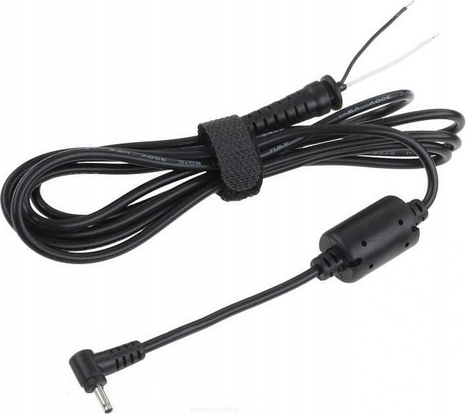 Prizë e kënduar me kabllo 2.5 0.6, 19V, 2.1A, e zezë