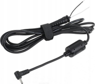 Prizë e kënduar me kabllo 2.5 0.6, 19V, 2.1A, e zezë