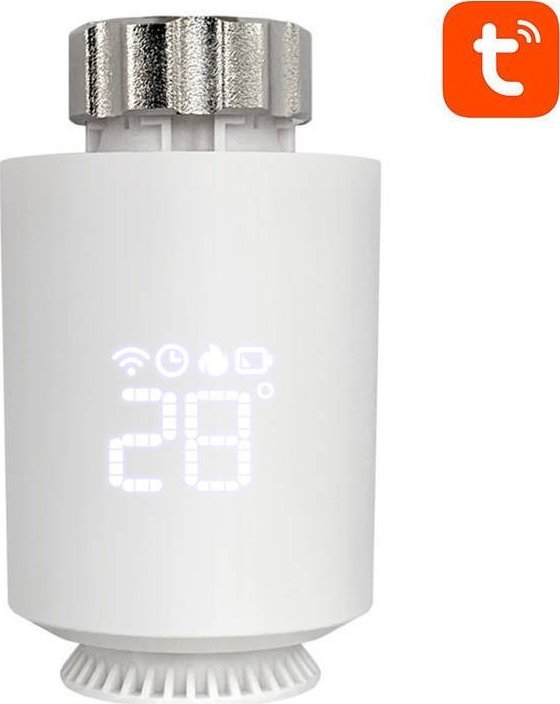 Kokë termostatike inteligjente Avatto TRV06, Zigbee 3.0, Tuya Smart, e bardhë