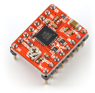 Контролер за степер мотор A4988 RepRap, модул управувач, црвен