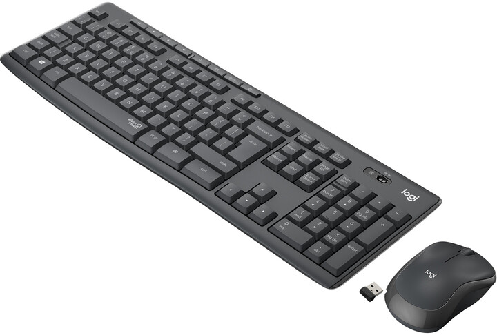 Set (tastierë + maus) Logitech MK295 Silent, i zi