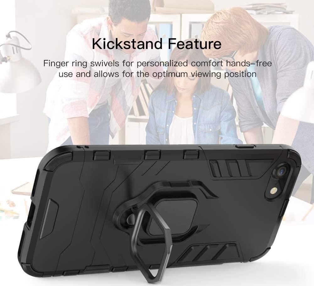 Kuti mbrojtëse CoreParts për iPhone SE 2020, tip cover, me mbajtëse tavoline, e zezë