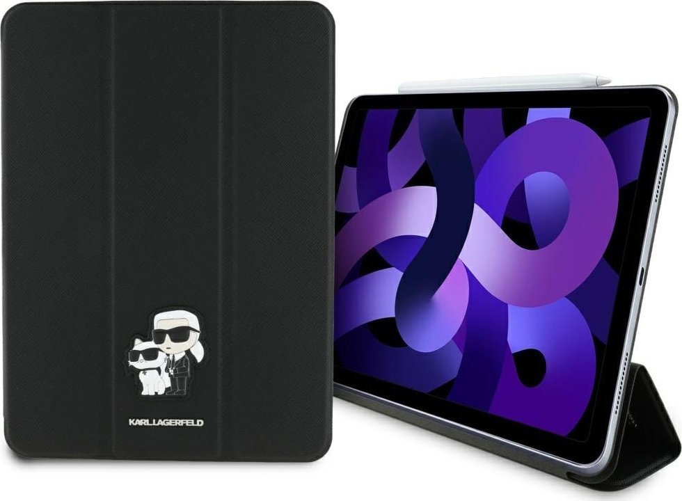Навлака за таблет Karl Lagerfeld KLFC11RM24SAKCK за iPad Air 11", book cover, Saffian, црна