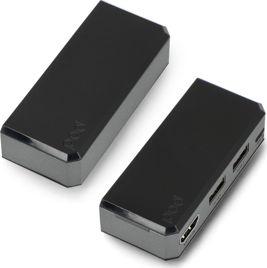 Kuti Argon40 POD Case për Raspberry Pi Zero 2 W, modul HDMI USB Hub, alumini