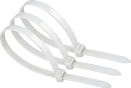 Organizues për kabllo ZOY Ties, 200mm, 100 copë, të bardha