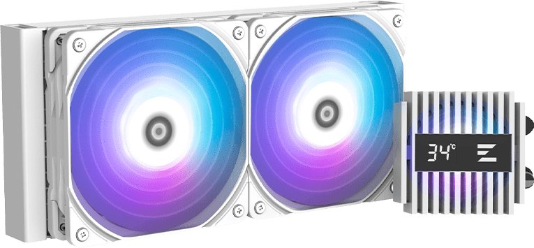 Ладилник за вода за процесор Zalman Alpha2 A24, AIO 240mm, RGB, бел