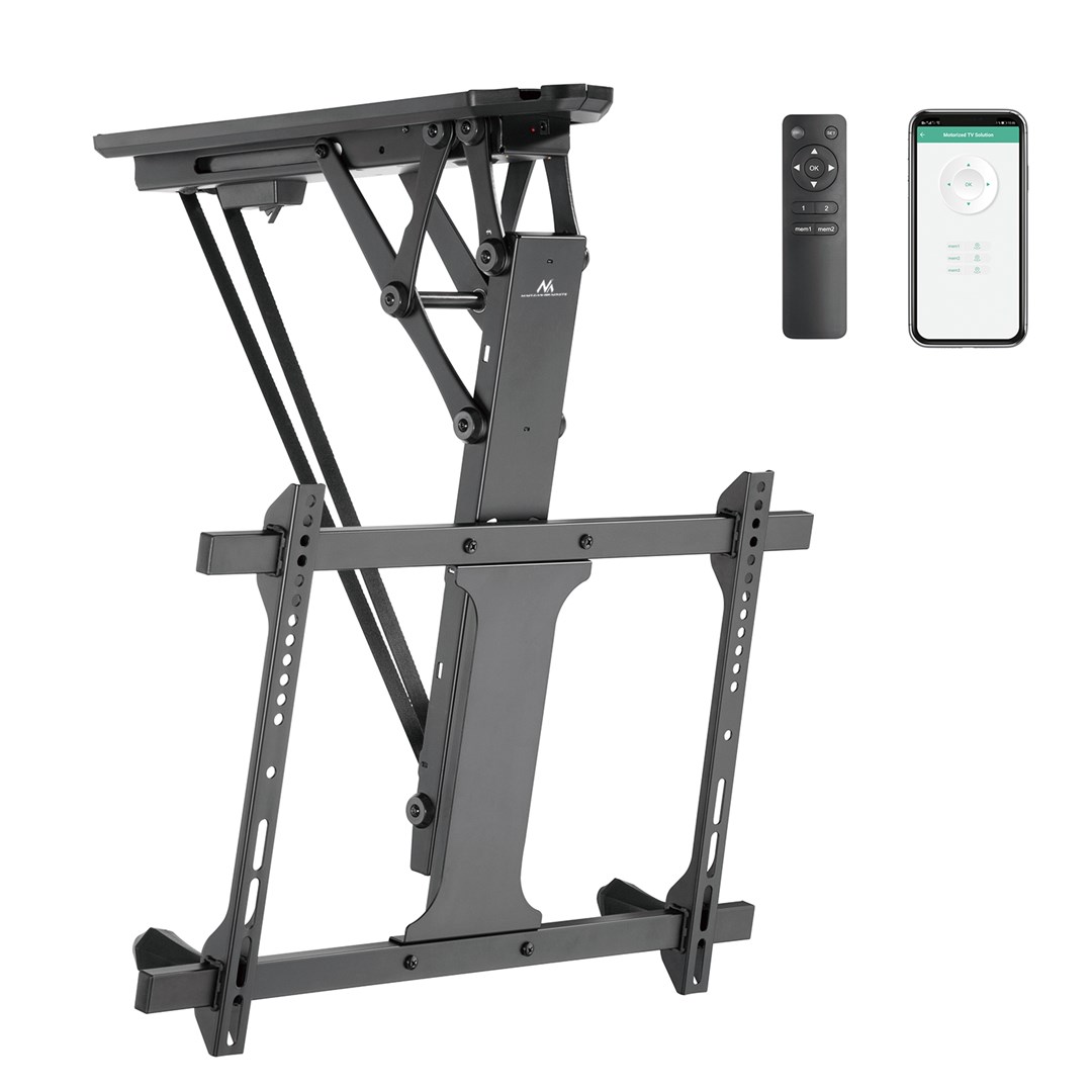 Mbajtëse tavani për TV Maclean MC-880T, 32"-70", 35 kg, e zezë