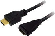 Kabllo LogiLink HDMI - HDMI, 2m, e zezë