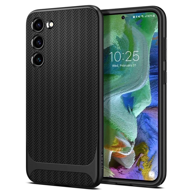 Mbrojtëse për celular Samsung Galaxy S23+ Spigen Neo Hybrid, e zezë