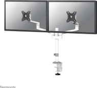 Mbajtëse tavoline për 2 monitorë Neomounts DS60-425WH2, 17"-27", VESA 75x75 100x100, e bardhë