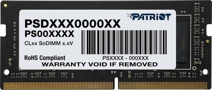 Memorie RAM për laptop Patriot Signature, SODIMM, DDR4, 8GB, 3200MHz, CL22