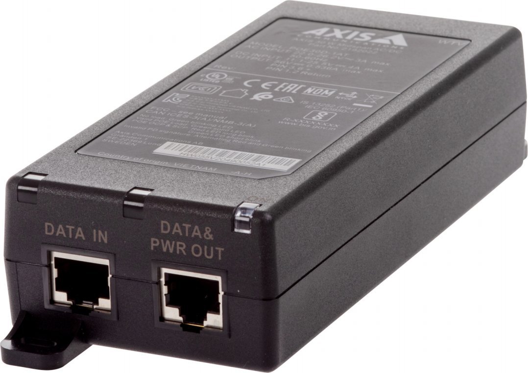 PoE midspan Axis 30W AC/DC, 24V, Gigabit Ethernet, i zi