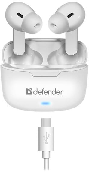 Dëgjuese Defender Twins 903, të bardha
