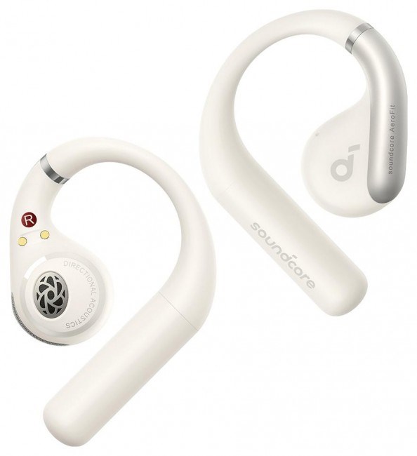 Kufje Anker Soundcore AeroFit, in-ear, IPX7, të bardha