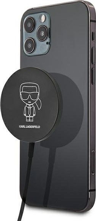 Индуктивен полнач Karl Lagerfeld KLCBMSIKBK KLD511, 15W, USB C, црн