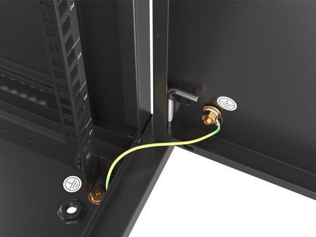 Модуларен мрежен ѕиден кабинет Lanberg WF01-6409-00B, 19\", 9U, црн