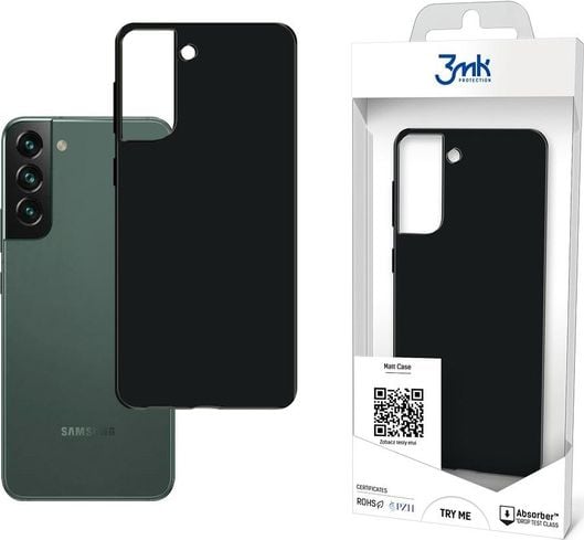 Футрола за телефон 3MK Matt Case за Samsung Galaxy S22 Plus S906, мат, црна