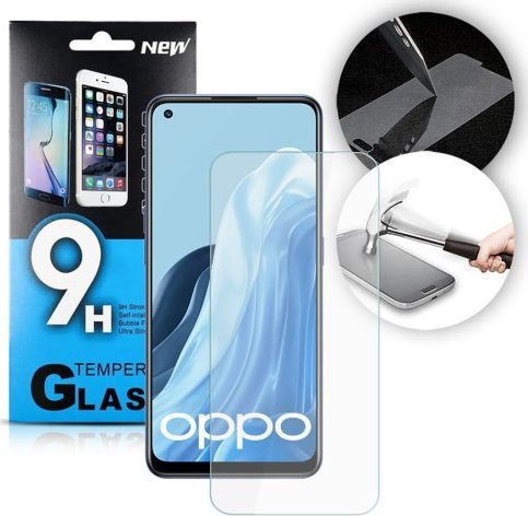 Xham mbrojtës për ekran Oppo A17 A17k K10x, tempered glass, transparent