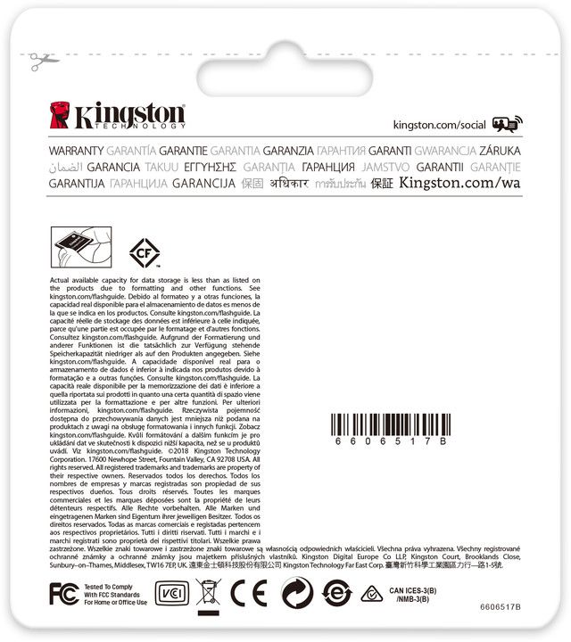 Kartë e memories Kingston CompactFlash Canvas Focus 256GB 150MB/s