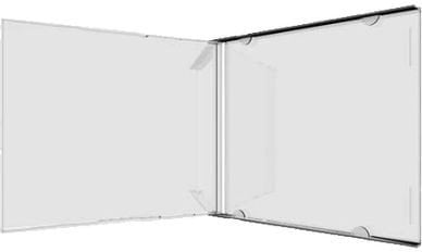 Kuti bosh për CD MediaRange, pa tabaka, transparente