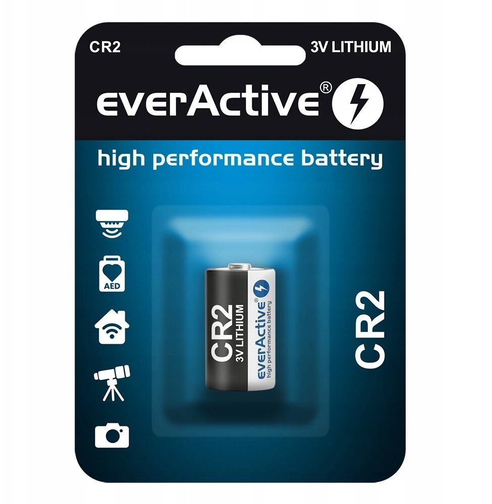 Литиумска батерија everActive CR2, 3V, 1 парче, бела